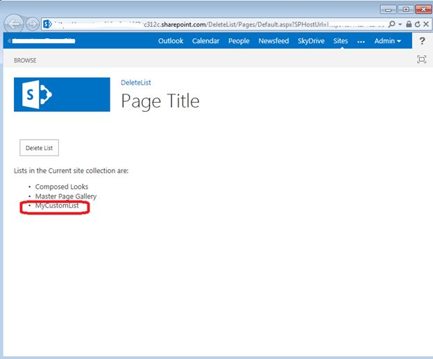 current site collection 